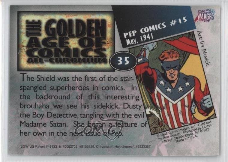1995 GOLDEN AGE OF COMICS ALL-CHROMIUM TRADING CARD SET 90 